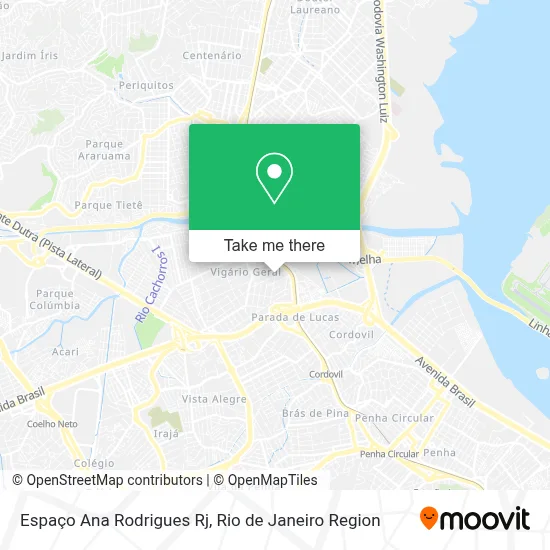 Espaço Ana Rodrigues Rj map