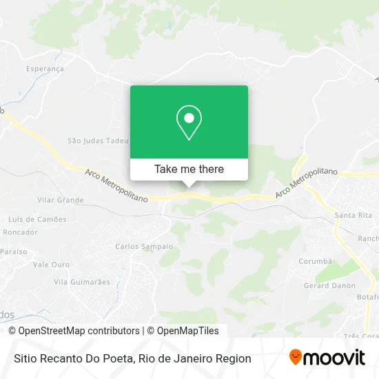 Sitio Recanto Do Poeta map