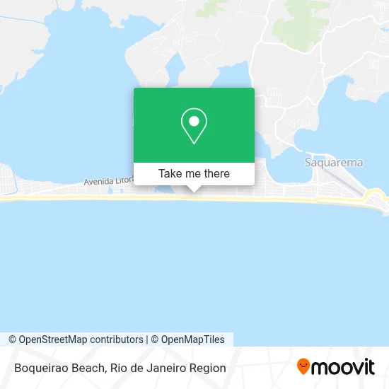 Boqueirao Beach map