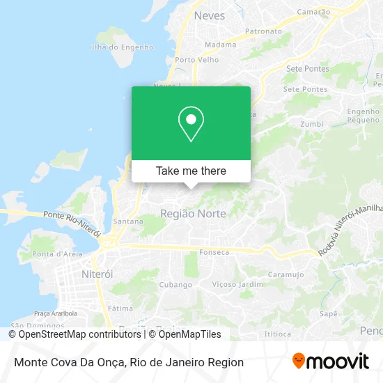 Monte Cova Da Onça map