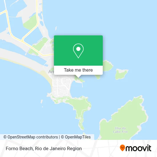 Forno Beach map