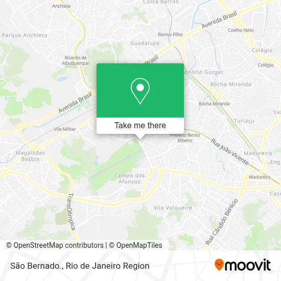 São Bernado. map