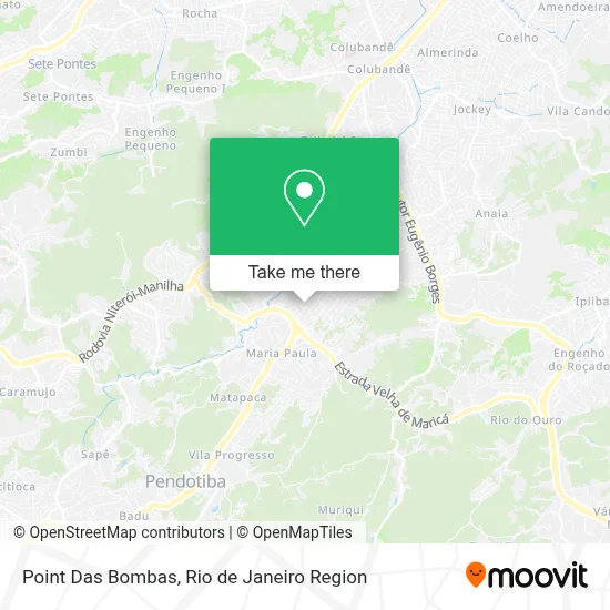 Point Das Bombas map