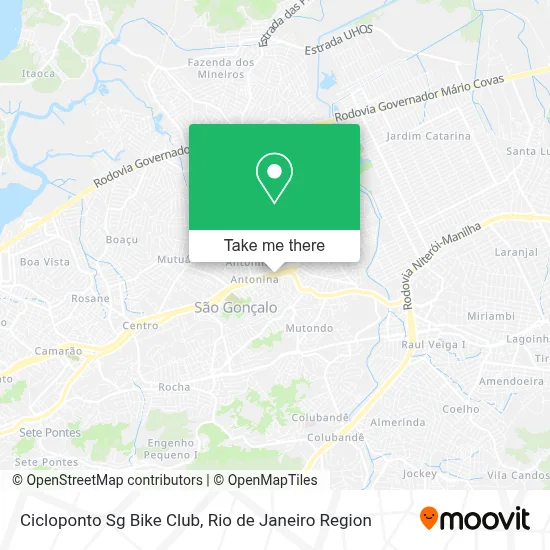 Cicloponto Sg Bike Club map
