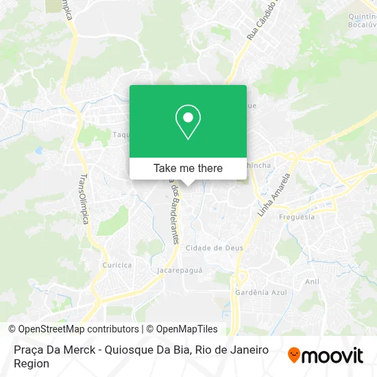 Praça Da Merck - Quiosque Da Bia map
