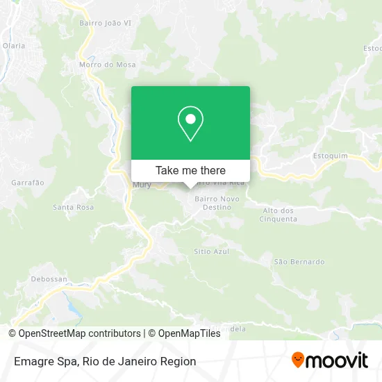 Emagre Spa map