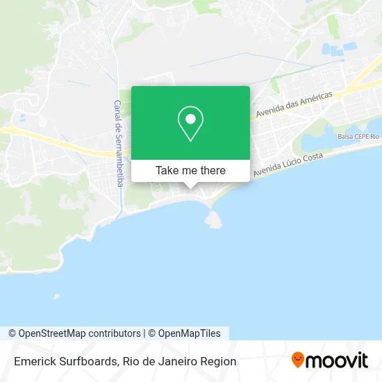 Emerick Surfboards map