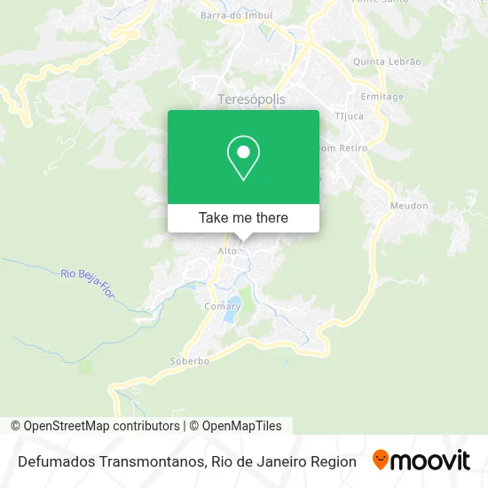 Defumados Transmontanos map