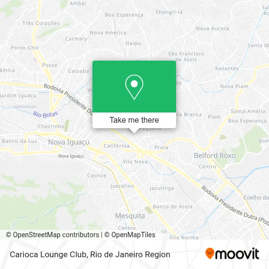 Carioca Lounge Club map