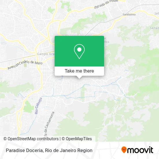 Paradise Doceria map