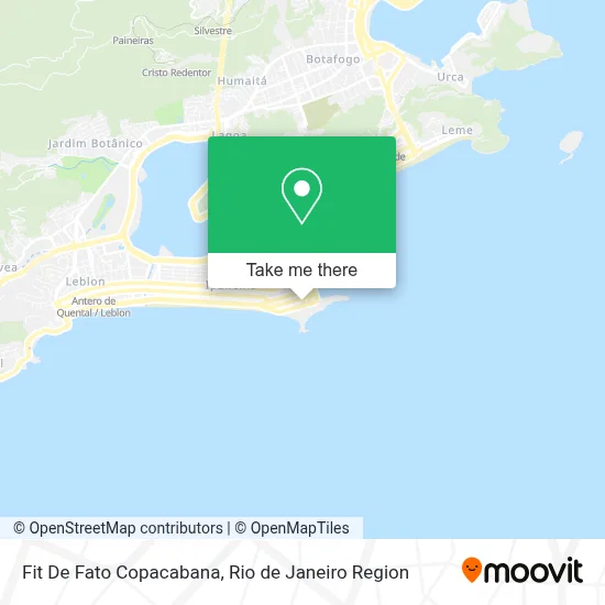 Fit De Fato Copacabana map