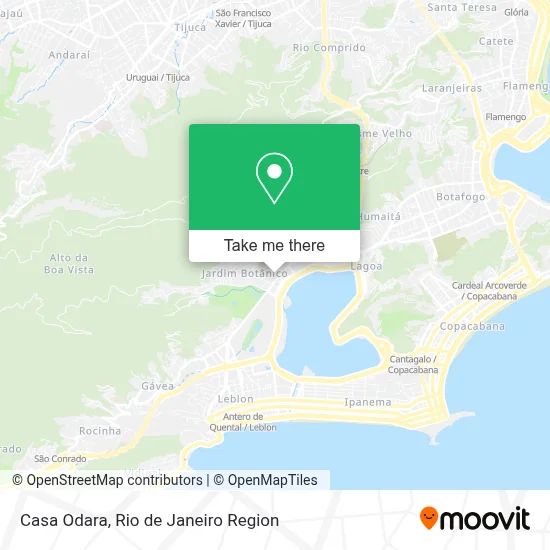 Casa Odara map