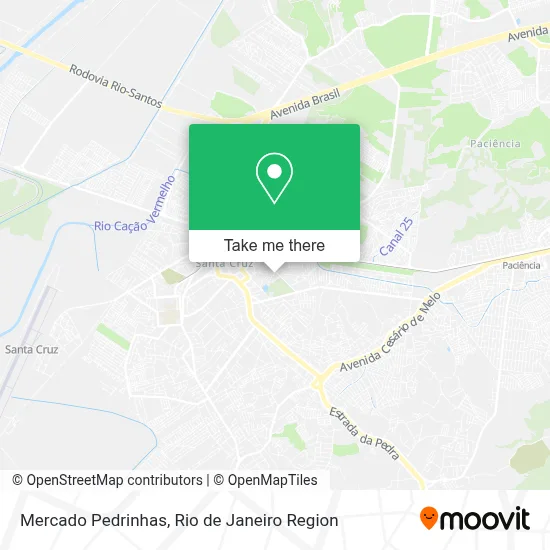 Mercado Pedrinhas map