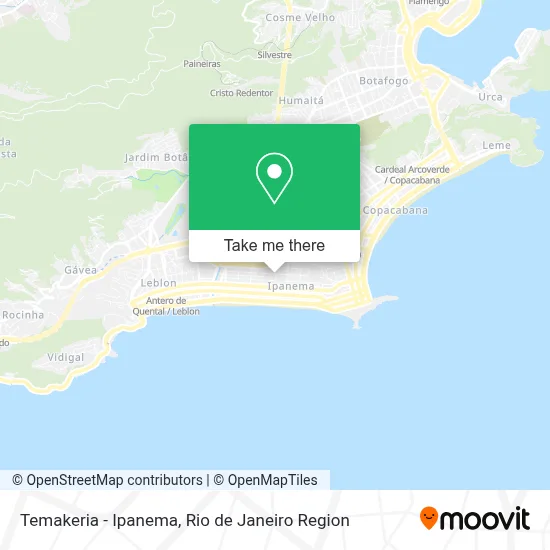 Temakeria - Ipanema map