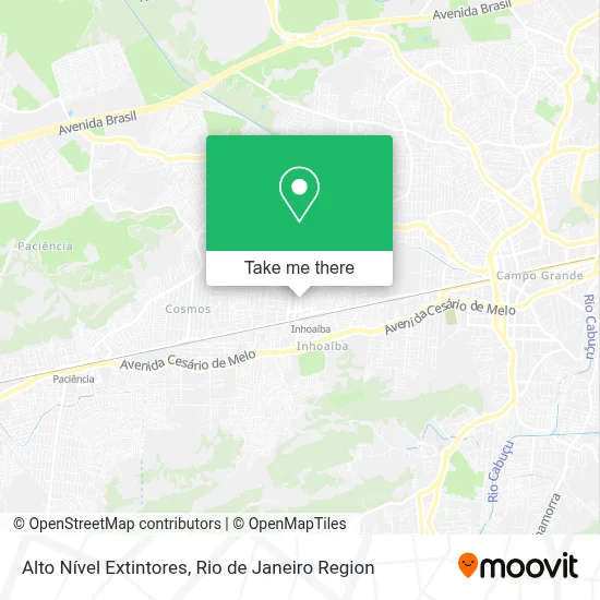 Alto Nível Extintores map