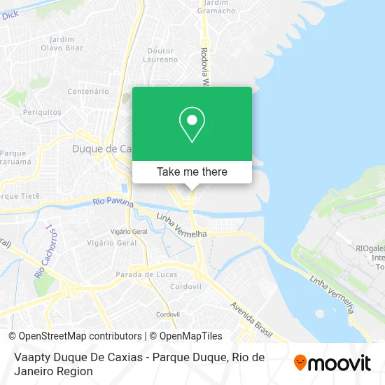 Vaapty Duque De Caxias - Parque Duque map