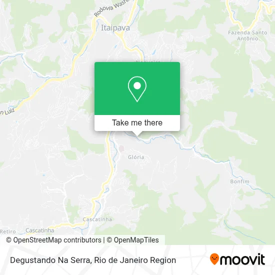Degustando Na Serra map