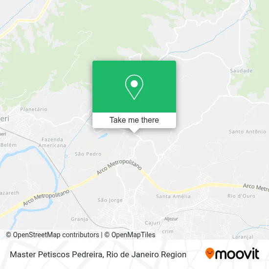 Master Petiscos Pedreira map