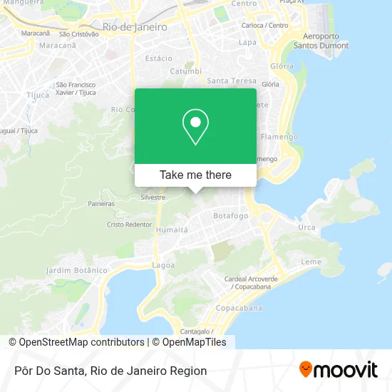 Pôr Do Santa map