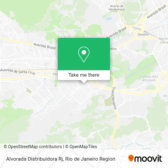 Alvorada Distribuidora Rj map