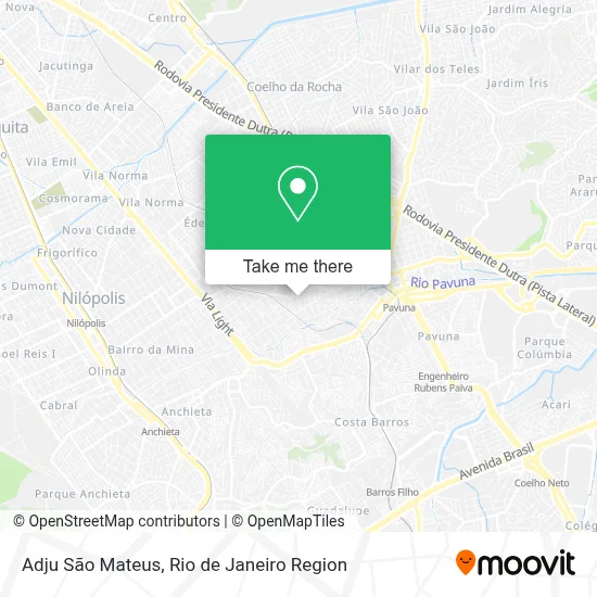Adju São Mateus map