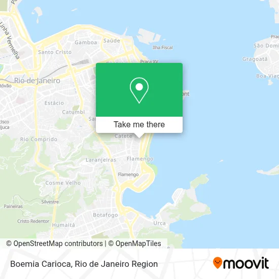 Boemia Carioca map