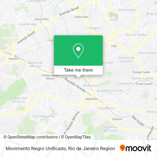 Movimento Negro Unificado map