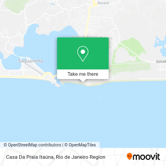 Casa Da Praia Itaúna map