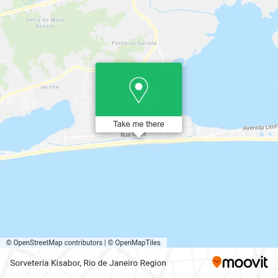 Sorveteria Kisabor map