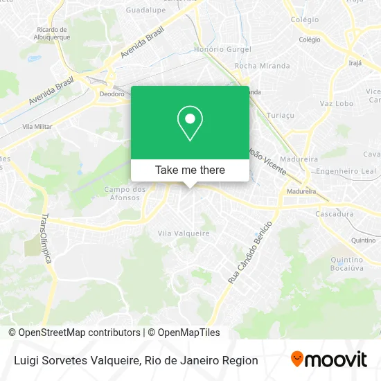 Luigi Sorvetes Valqueire map