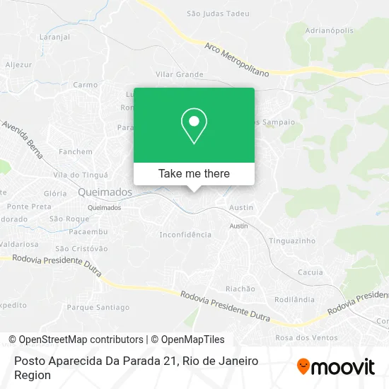 Posto Aparecida Da Parada 21 map