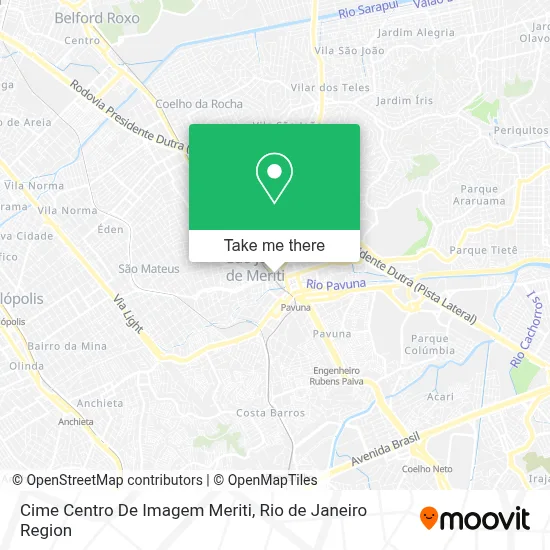 Cime Centro De Imagem Meriti map