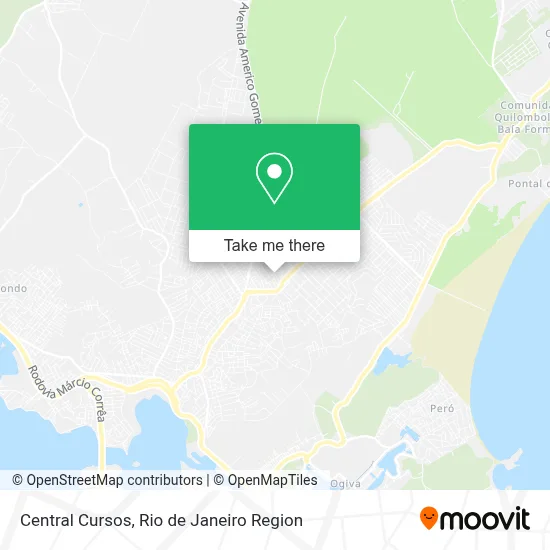 Central Cursos map