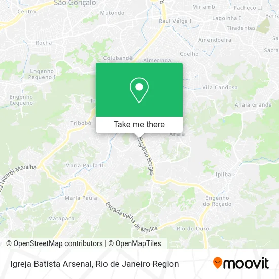 Igreja Batista Arsenal map