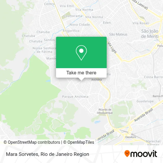 Mara Sorvetes map