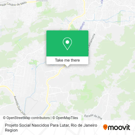 Projeto Social Nascidos Para Lutar map