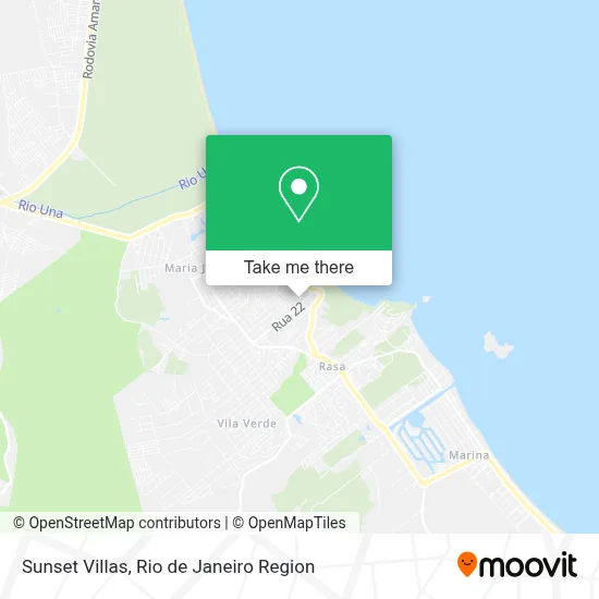 Sunset Villas map