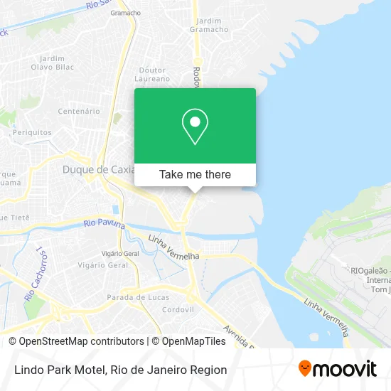 Lindo Park Motel map