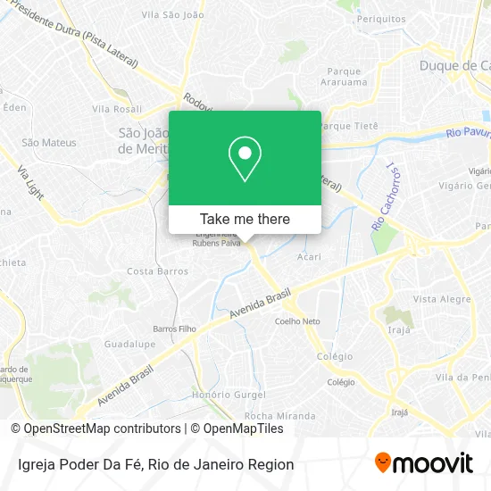 Igreja Poder Da Fé map