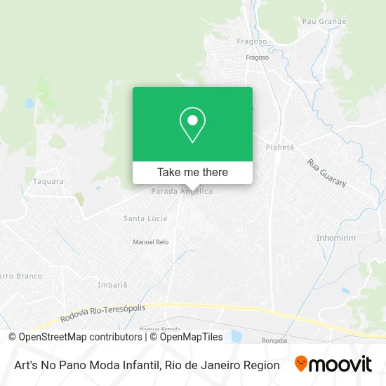 Art's No Pano Moda Infantil map