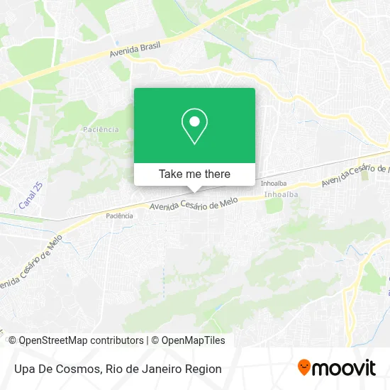 Upa De Cosmos map