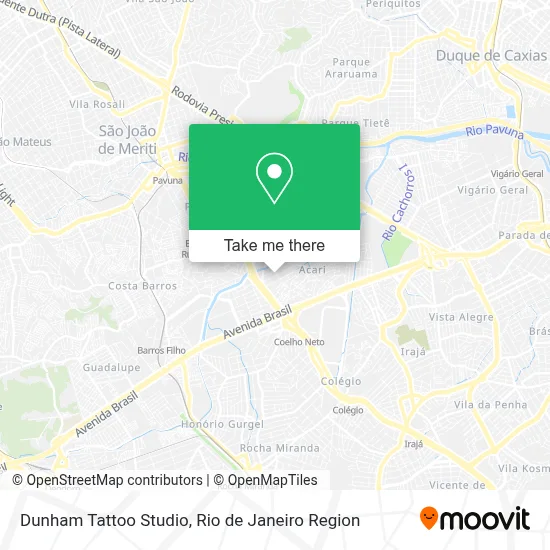 Dunham Tattoo Studio map
