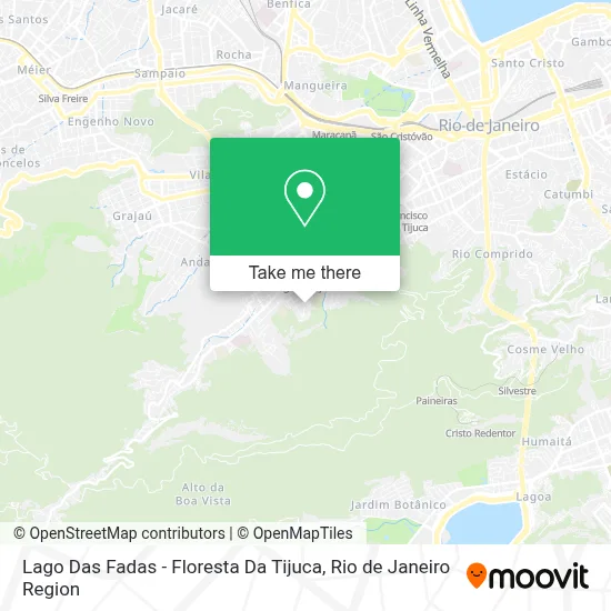 Lago Das Fadas - Floresta Da Tijuca map