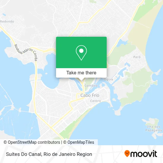 Suítes Do Canal map