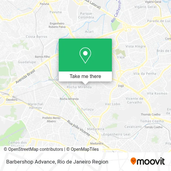 Barbershop Advance map