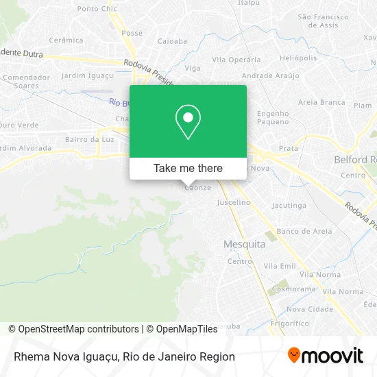 Rhema Nova Iguaçu map