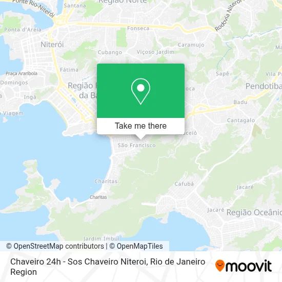 Chaveiro 24h - Sos Chaveiro Niteroi map