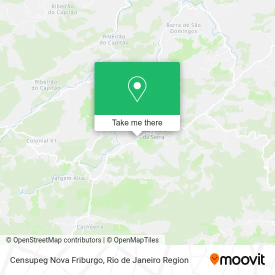 Censupeg Nova Friburgo map