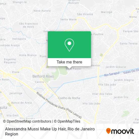 Alessandra Mussi Make Up Hair map