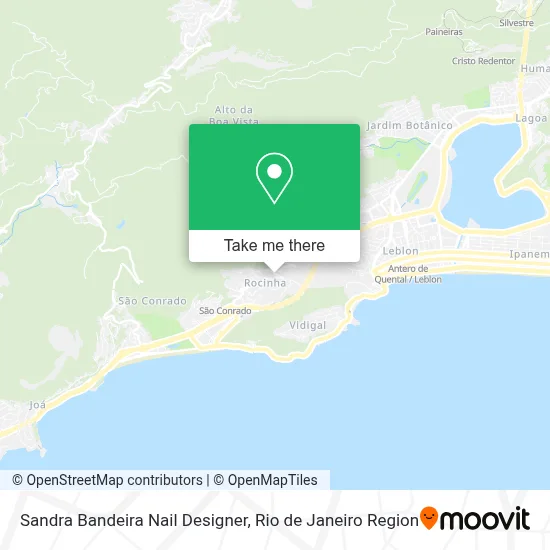 Sandra Bandeira Nail Designer map